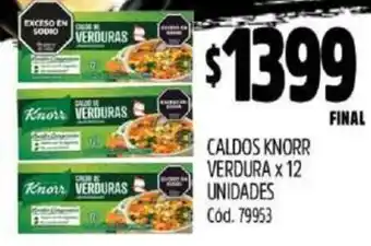 Supermercados Yaguar Knorr caldos verdura oferta