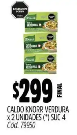 Supermercados Yaguar Knorr caldo verdura oferta