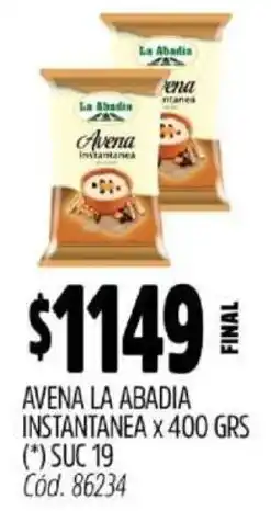 Supermercados Yaguar Avena la abadia instantanea oferta