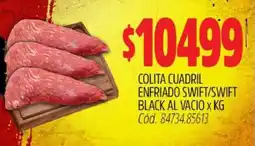 Supermercados Yaguar Colita cuadril enfriado swift/swift black al vacio oferta