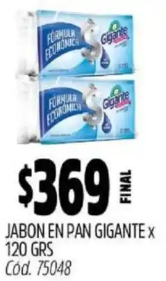 Supermercados Yaguar Gigante jabon en pan oferta