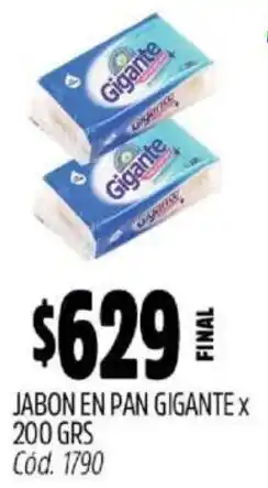 Supermercados Yaguar Gigante jabon en pan oferta