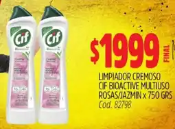 Supermercados Yaguar Cif limpiador cremoso bioactive multiuso rosas/jazmin oferta