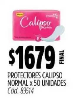 Supermercados Yaguar Calipso protectores normal oferta