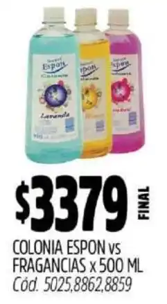 Supermercados Yaguar espon vs fragancias colonia oferta
