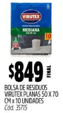 Supermercados Yaguar Virutex bolsa de residuos planas oferta