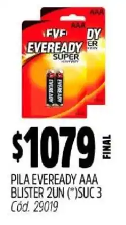 Supermercados Yaguar Pila eveready aaa blister oferta