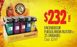 Supermercados Yaguar Encendedor fuegolandia blister oferta