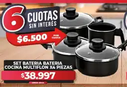 Supermayorista Vital Set bateria bateria cocina multiflon oferta