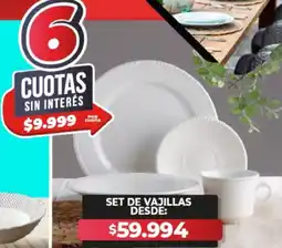 Supermayorista Vital Set de vajillas oferta