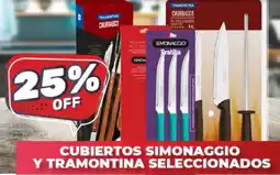 Supermayorista Vital Cubiertos simonaggio y tramontina seleccionados oferta