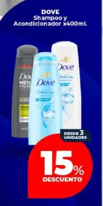 Supermayorista Vital Dove shampoo y acondicionador oferta