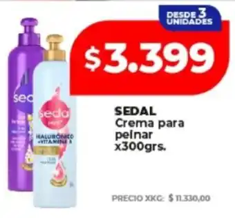 Supermayorista Vital Sedal crema para peinar oferta