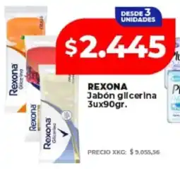 Supermayorista Vital Rexona jabón glicerina oferta