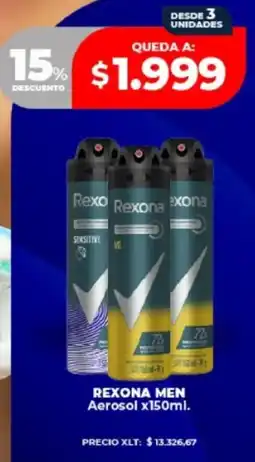 Supermayorista Vital Rexona men aerosol oferta