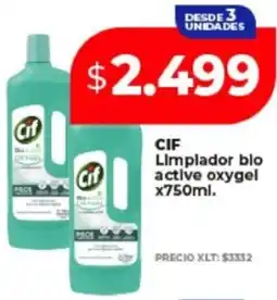 Supermayorista Vital Cif limpiador blo active oxygel oferta