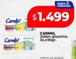 Supermayorista Vital Carmel jabón glicerina oferta
