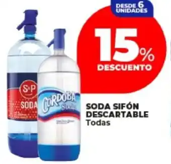 Supermayorista Vital Suda soda sifón descartable todas oferta