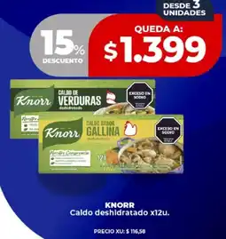Supermayorista Vital Knorr caldo deshidratado oferta