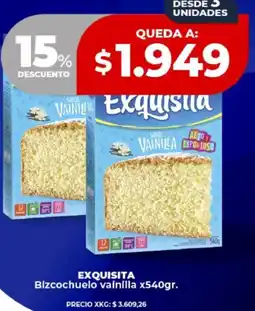 Supermayorista Vital Exquisita bizcochuelo vainilla oferta