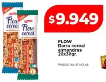 Supermayorista Vital Flow barra cereal almendras oferta
