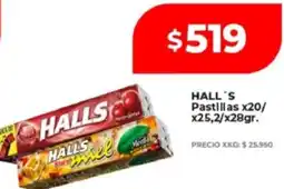 Supermayorista Vital Hall's pastillas oferta