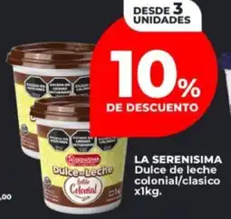 Supermayorista Vital La serenisima dulce de leche colonial/clasico oferta
