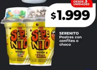 Supermayorista Vital Serenito postres con confites o choco oferta