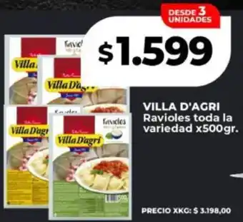 Supermayorista Vital Villa d'agri ravioles toda la variedad oferta