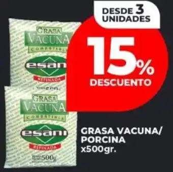 Supermayorista Vital Vacuna/ porcina grasa oferta