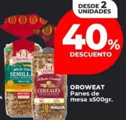 Supermayorista Vital Oroweat panes de mesa oferta