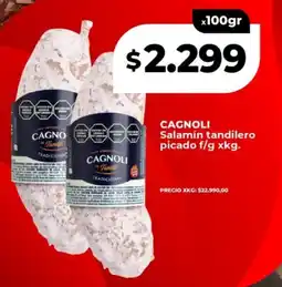 Supermayorista Vital Cagnoli salamín tandilero picado oferta