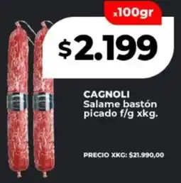 Supermayorista Vital CAGNOLI Salame bastón picado oferta