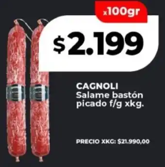 Supermayorista Vital CAGNOLI Salame bastón picado oferta