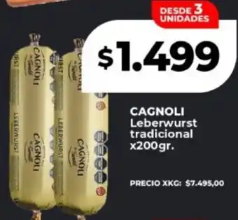Supermayorista Vital Cagnoli leberwurst tradicional oferta