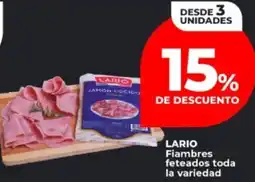 Supermayorista Vital Lario fiambres feteados toda la variedad oferta