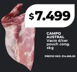 Supermayorista Vital Campo austral vacío d/cer pouch cong oferta
