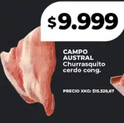 Supermayorista Vital Campo austral churrasquito cerdo cong. oferta