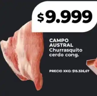 Supermayorista Vital Campo austral churrasquito cerdo cong. oferta
