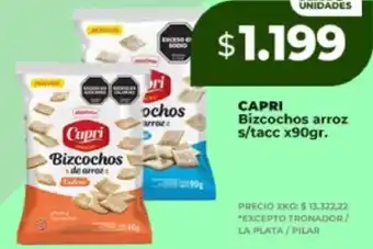 Supermayorista Vital Capri bizcochos arroz s/tacc oferta