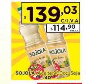 Hipermay Sojola Aceite Soja 900cc. oferta