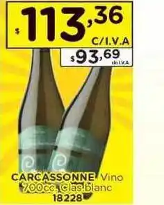 Hipermay Carcassonne Vino Clas Blanc 700cc oferta