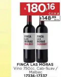 Hipermay Finca Las Moras Vino Cab-Suav/Malbec 750cc oferta