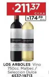 Hipermay Los Arboles Vino Malbec / Seleccion Dulce 750cc oferta