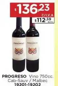 Hipermay Progreso Vino Cab-Sauv / Malbec 750cc oferta