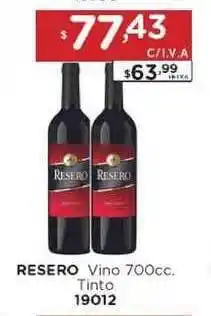 Hipermay Resero Vino Tinto 700cc oferta