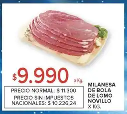 Carrefour Market Milanesa de Bola de Lomo Novillo oferta