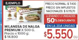 Carrefour Milanesa de Nalga Premium x 500 g oferta