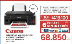 Carrefour Impresora Multifunción Canon PIXMA G3110 oferta