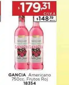 Hipermay Gancia Americano Frutos Roj 750cc oferta